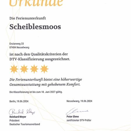 Apartmán Scheiblesmoos 4 Sterne Nesselwang Exteriér fotografie